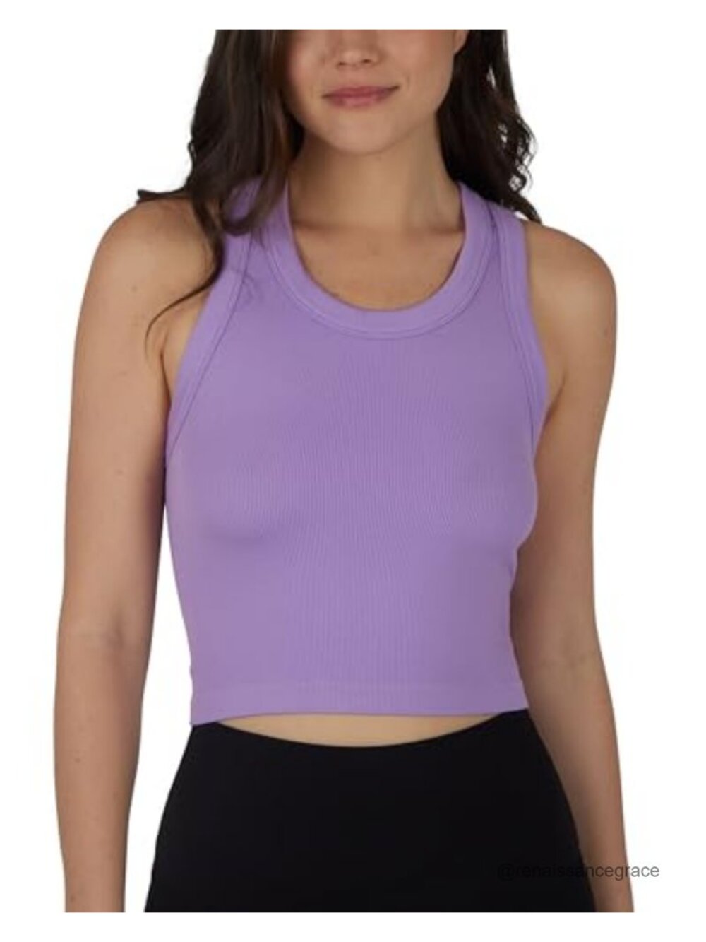 Seamless Ribbed Racerback Fitted Tank Top 3 Pack - Picture 2 of 6